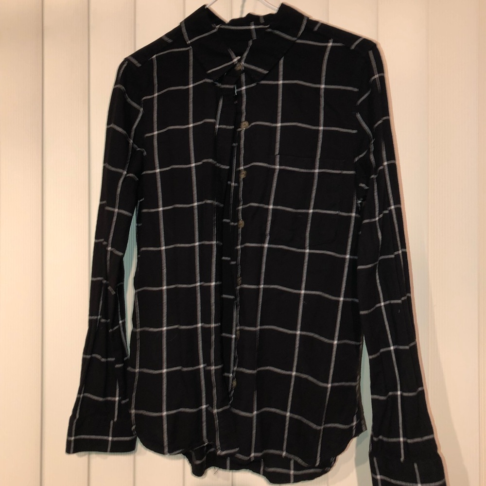 Black and white flannel